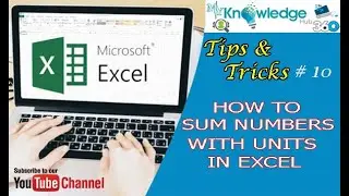 How to Sum numbers with units in excel | Auto Sum | Excel Tips and Tricks | Excel Tips