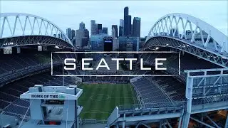 Cloudy City Of Seattle, WA | 4K Drone Video