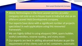 Top Laravel development company to provide best Laravel service & Laravel ecommerce