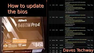 How to update the bios on the Asrock B450M Pro 4 motherboard