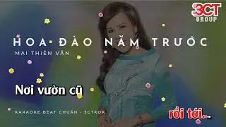 Karaoke Hoa Đào Năm Trước (Mai Thiên Vân) - Tone nam