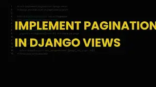 Implement pagination in django views