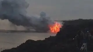 Huge Lava Delta Collapse In Hawaii (Dec. 31, 2016)