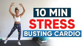 Low Impact Cardio Workout: 10 min stress-busting | Caroline Jordan