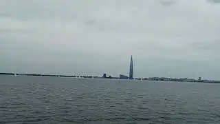Финский залив с борта метеора. Северный берег.