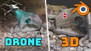 How To Make a 3D Model Using a Drone Camera | VLOG/BLENDER TUTORIAL