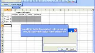 Consolidate data from multiple Excel files into one. Consolidation Manager: advanced mode