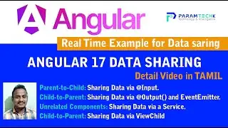 #Data sharing in #Angular17 in detail video in Tamil #angular Output Input concept #angular Tutorial