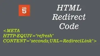 HTML Redirect Code