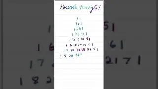 Number pyramid 10 #shorts