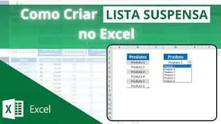 🔹[Jeito Fácil] Como criar LISTA suspensa no EXCEL (Caixa de Seleção no Excel) - Excel lista suspensa