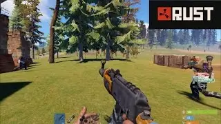 RUST - РАСТ.  ЗАРЕЙДИЛИ  три дома и попали в перестрелку!!!