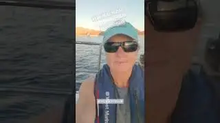 #sunsetsail #wetwednesday #sailinglakemead #catalina38