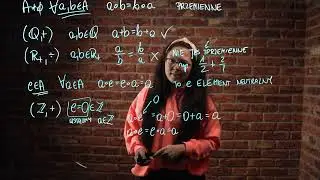 Działanie wewnętrzne, łączne, przemienne i element neutralny
