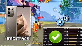 Infinix Note 50s 5G free fire sensitivity setting ⚙️ Infinix Note 50s free fire headshot setting ⚙️