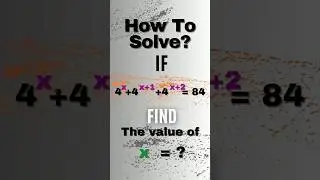 solving for X in this exponential equation #short #exponents #short #mathshorts #maths #olympiad
