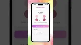 🎨 SwiftUI Color Palette Generator 🔥