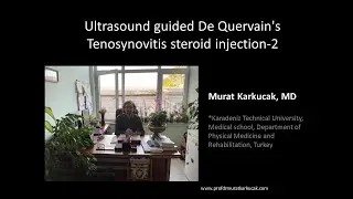 Ultrasound guided De Quervain's Tenosynovitis steroid injection-2