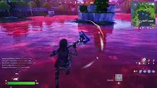 Fortnite OG: Red Cube melts into Loot lake (Gameplay)