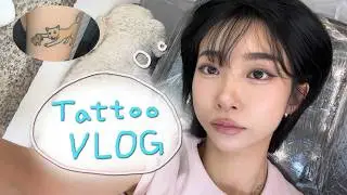 울 강아지 최애 사진으로 타투 받기🐕 | 반려동물 타투 | 타투브이로그 | 귀여운 타투