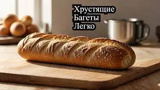 Идеальные Хрустящие Багеты за 3 Часа — Французский Рецепт Шаг за Шагом!
