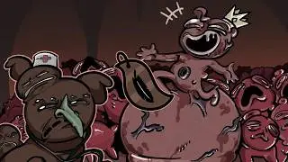 Mewgenics Throbbing King crazy difficulty boss fight - Solo druid