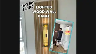 Easy DIY Lighted Wood Wall Panel