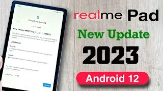 Realme Pad First update of 2023 rolling out. Android 12 update 🤔