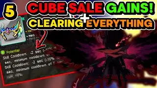 HARD LOMIEN + NGLOOM CLEAR + CUBE SALE GAINS - Maplestory Fresh Account Progression Season 3