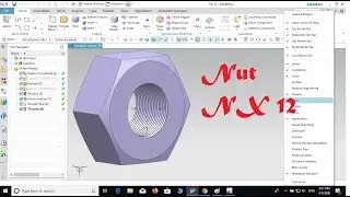 How to draw a nut in NX 12