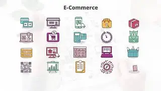 E-Commerce – Flat Animation Icons (MOGRT) | After Effects Elements - Envato elements