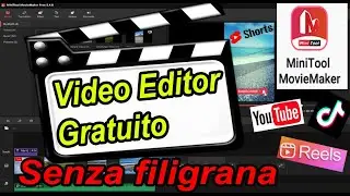 MiniTool MovieMaker ! Video Editor gratis senza filigrana Tutorial Ita