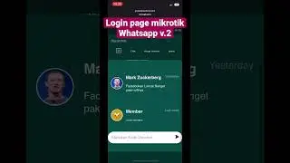 Login page mikrotik tema whatsapp v.2 gratis