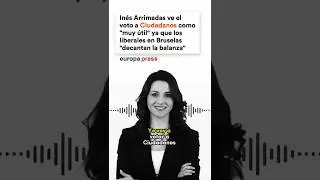 Inés Arrimadas lo tiene claro, ella va a votar al #EquipoEspaña de Ciudadanos este #9J 🇪🇸🗳️🇪🇺