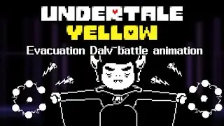 Undertale yellow - Evacuation Dalv fight animation