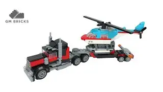 LEGO Creator 31146 Flatbed Truck with Helicopter - SPEED Build!