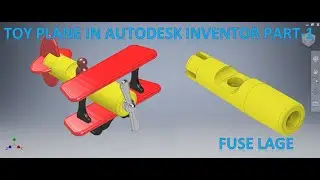 Toy Plane in Autodesk Inventor Part 1 || Toy Making || Propeller Plane || Inventor Assembly Tutorial