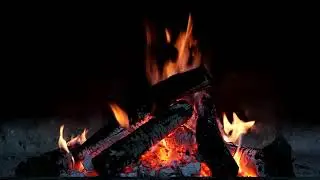 10 Hour HD Burning Charcoal fire background flame