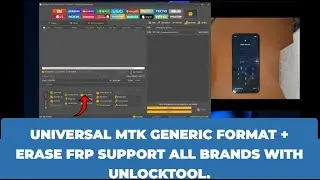 Oppo A15s Unlock | Universal MTK Generic Format + Erase FRP Support All Brands With UnlockTool.