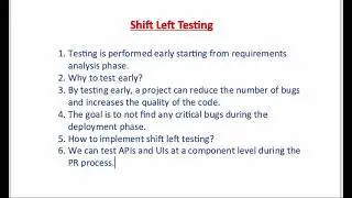 What is Shift Left Testing? Why do we need it?