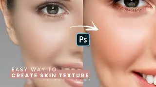 Easy way to Create Skin Texture in Photoshop | Photoshop vibes