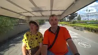 На Веломобиле  с мамой вдвоем по набережной г.й Казани