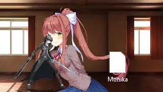 M.U.G.E.N - Kirito vs Monika ( BOSS )