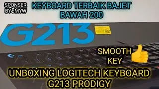 Unboxing Logitech keyboard G213 Prodigy 