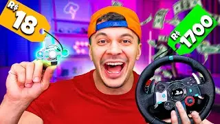 COMPREI O VOLANTE MAIS BARATO E UM MAIS CARO 💸