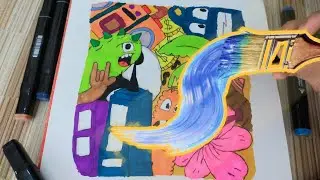 First Time using Copic Makers!! | Mr Vince