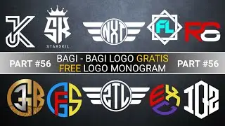 BAGI BAGI LOGO INISIAL NAMA 2 DAN 3 HURUF | FREE DOWNLOAD #part56