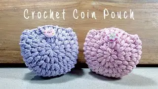 Dompet koin rajut | Crochet coin pouch