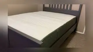 IKEA QUEEN BED HAUGSVAR