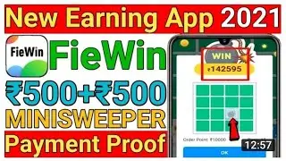 Fiewin new loot website||2021 new earning website||₹500+₹500